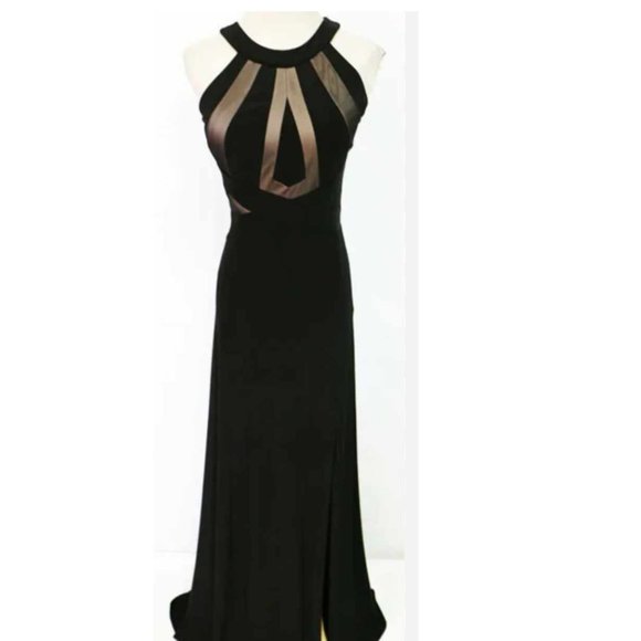 BEAUTIFUL & ELEGANT BLACK MACY PARTY GOWN - Picture 1 of 6